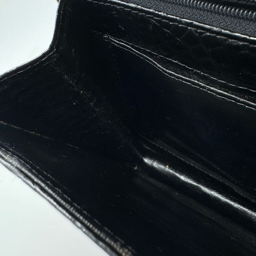 Celine Vintage Black Patent Embossed Crossbody – Extremely Rare, COA Included - Picture 12 of 16